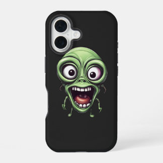 Crazy funny alien iPhone 16 case