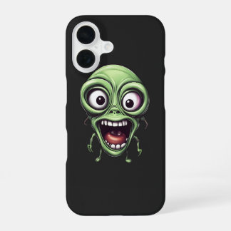 Crazy funny alien iPhone 16 case