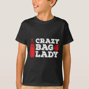 Crazy G Lady Kickboxer Funny Kickboxing Shirt_2 T-Shirt