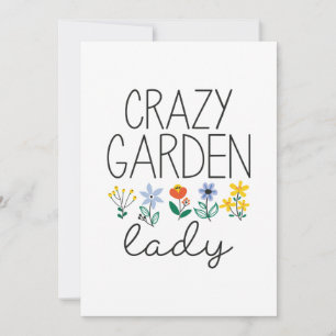 Crazy Garden Lady Thank You Card