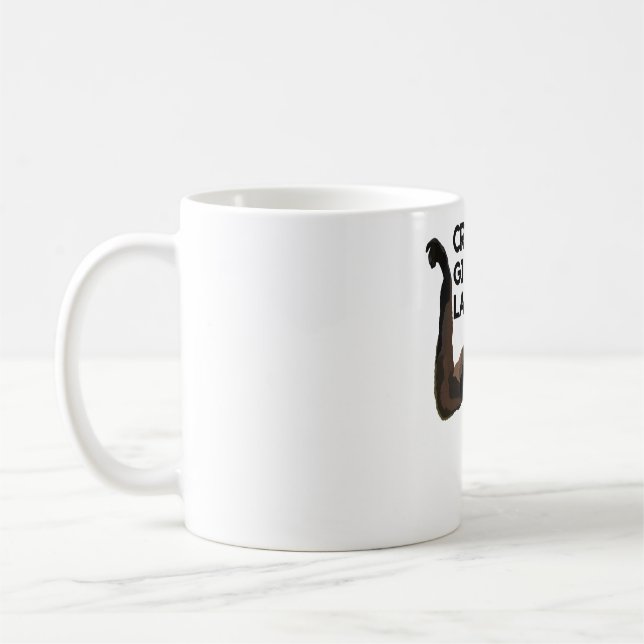 Crazy Gibbon Lady Coffee Mug (Left)