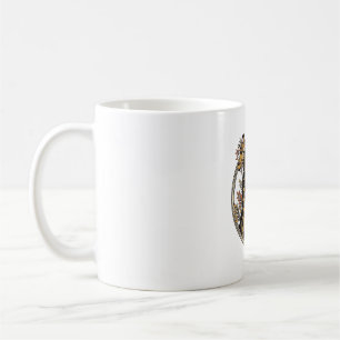 Crazy Giraffe Lady Vintage Engraving Shirt Design_ Coffee Mug