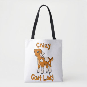 CRAZY GOAT LADY   by TotallyGoatally™ Tote Bag
