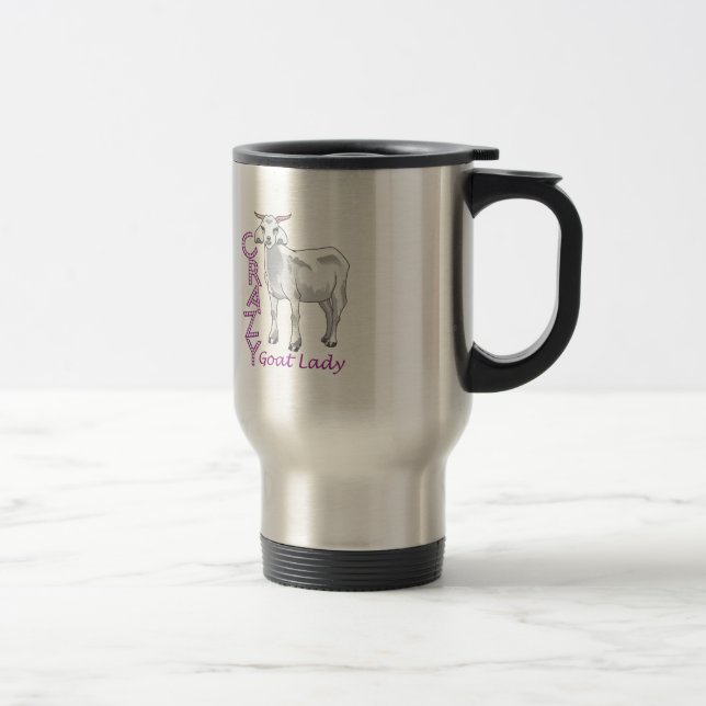 CRAZY GOAT LADY TRAVEL MUG (Right)