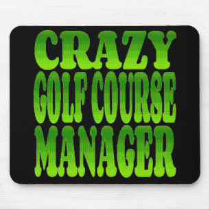 Crazy Golf Course Manager in Green Mouse Mat