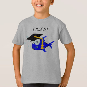 Crazy graduation monster Shark T-Shirt