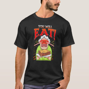 Crazy Grandma Food Humour Grandmother Nana Mum Jok T-Shirt
