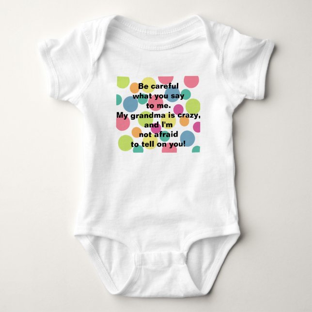 Crazy Grandma Infant T Shirt (Front)