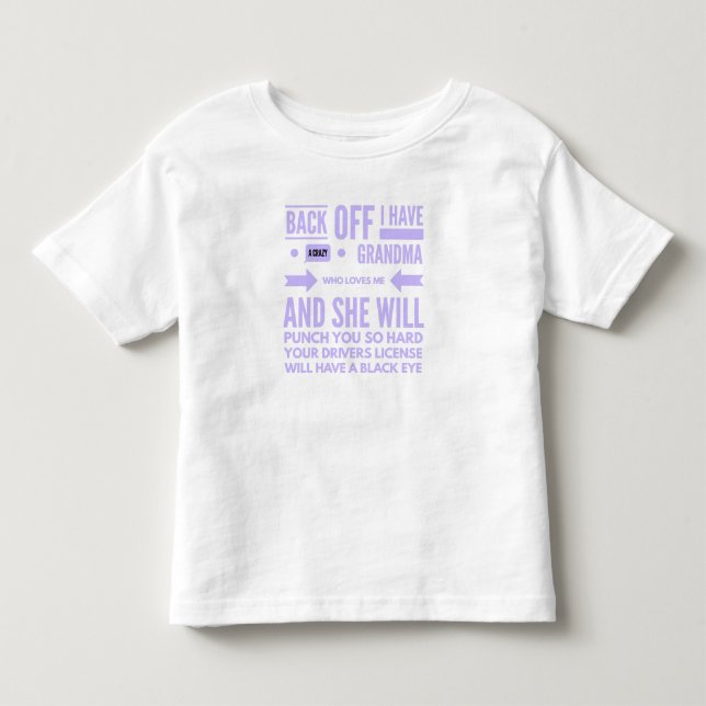 Crazy Grandma Toddler T-Shirt (Front)