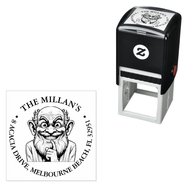 Crazy Grandpa's Hilarious  theme Self-inking Stamp (In Situ)