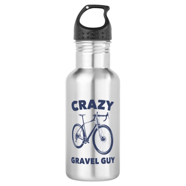 Crazy Gravel Guy Cycling 532 Ml Water Bottle (Front)