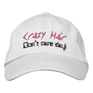 Crazy Hair Don't Care Day Corel Embroidered Hat