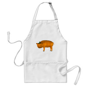Crazy Halloween Pig Standard Apron