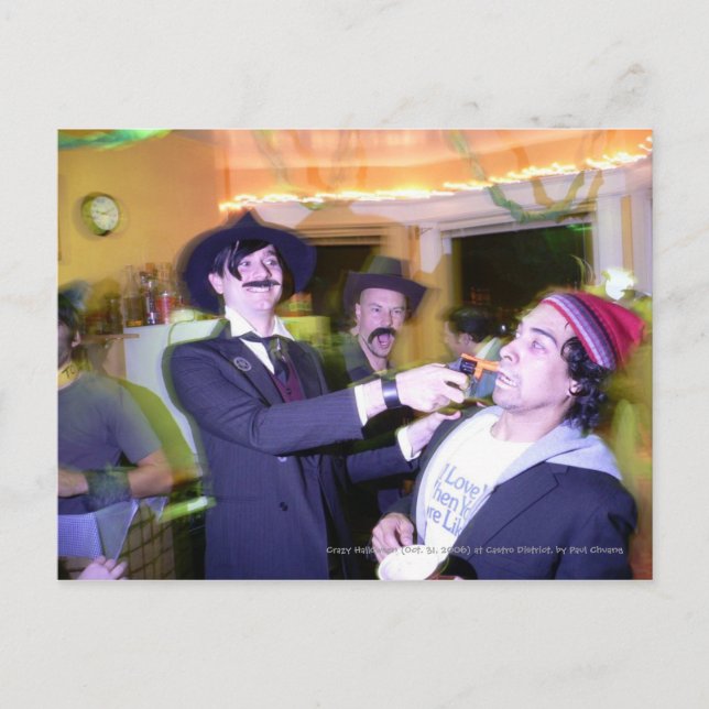 Crazy Halloween... Postcard (Front)