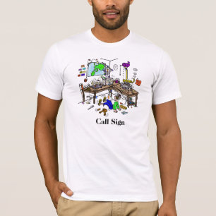 Crazy Ham Shack  Ham Radio T-Shirt