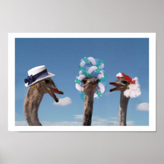 Crazy Hat Day at the Races Poster