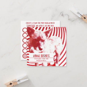 crazy hazie pups stamp card