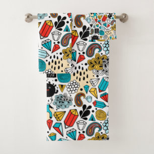 Crazy head bath towel set