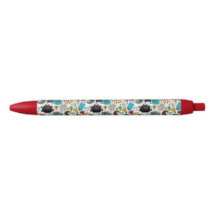 Crazy head black ink pen
