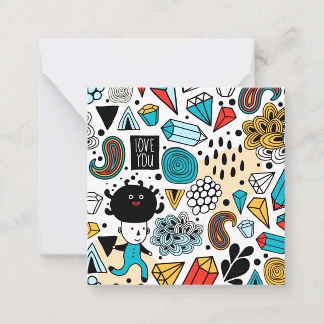 Crazy head card (Front)