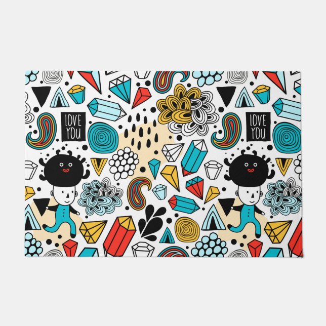 Crazy head doormat (Front)