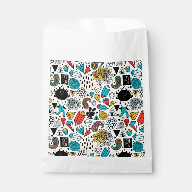 Crazy head favour bags (Front)