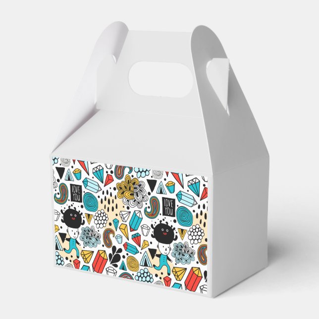 Crazy head favour box (Front Side)