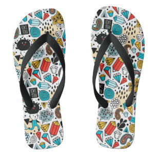 Crazy head flip flops
