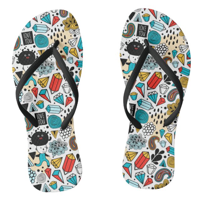 Crazy head flip flops (Footbed)