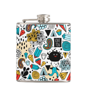 Crazy head hip flask