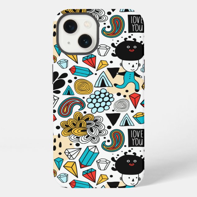 Crazy head iPhone case (Back)