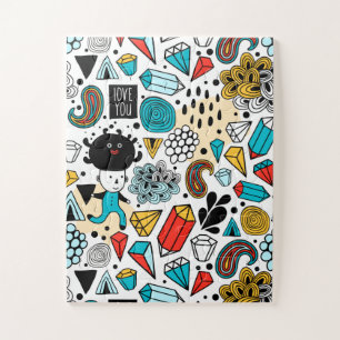 Crazy head jigsaw puzzle