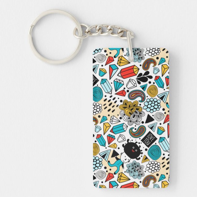 Crazy head key ring (Front)