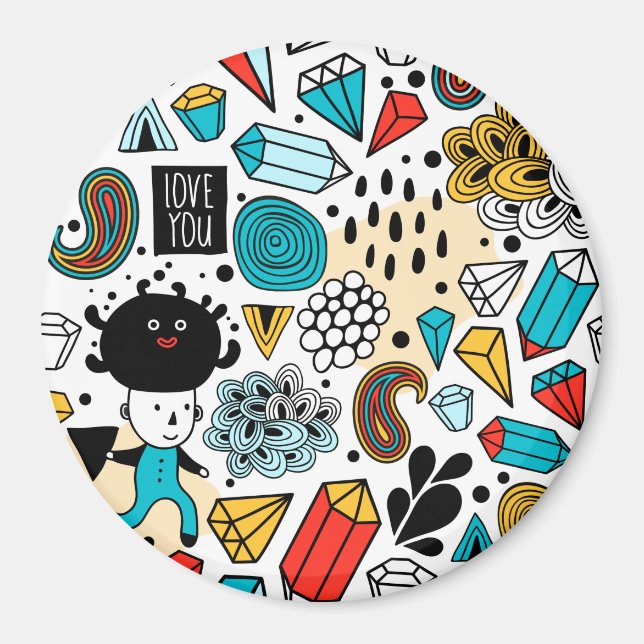 Crazy head magnet (Front)