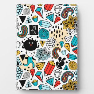 Crazy head plaque