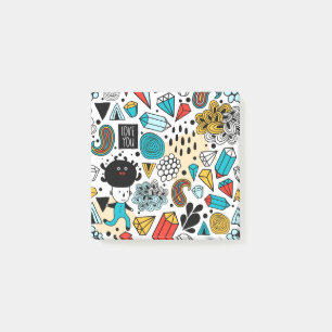 Crazy head post-it notes