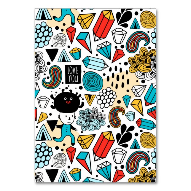 Crazy head table number (Front)