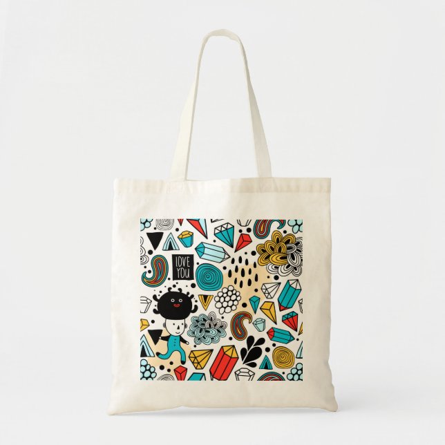 Crazy head tote bag (Front)