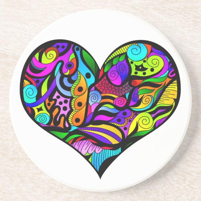 Crazy Heart Coaster (Front)