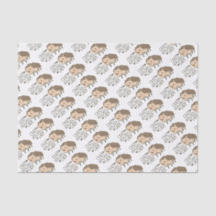 crazy hedgehog lady tissue paper