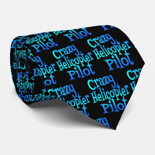 Crazy Helicopter Pilot Tie (Rolled)