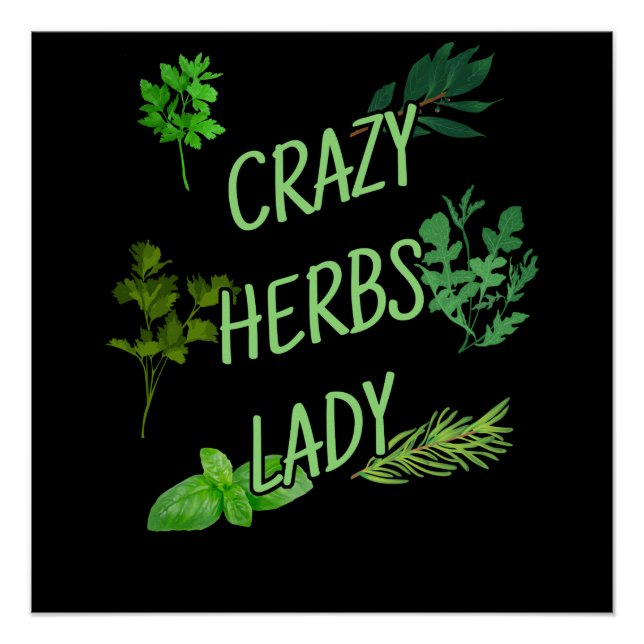 Crazy Herbs Lady Poster (Front)