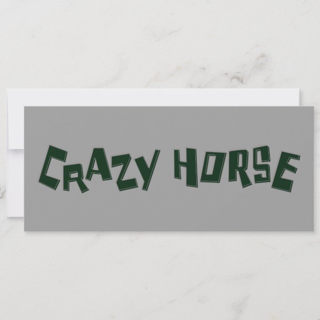 crazy horse invitation (Front)