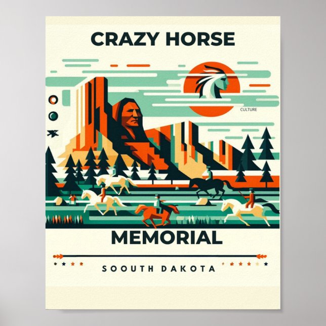 Crazy Horse Memorial - South Dakota Poster (Front)