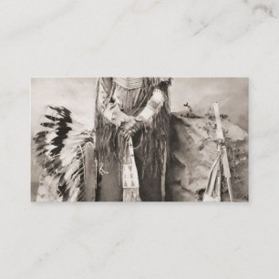 Crazy Horse Portrait Business Card