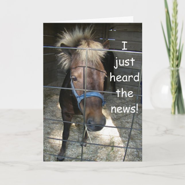 CRAZY HORSE SAYS HAPPY **30th** BIRTHDAY WHOA!!!!! Thank You Card (Front)