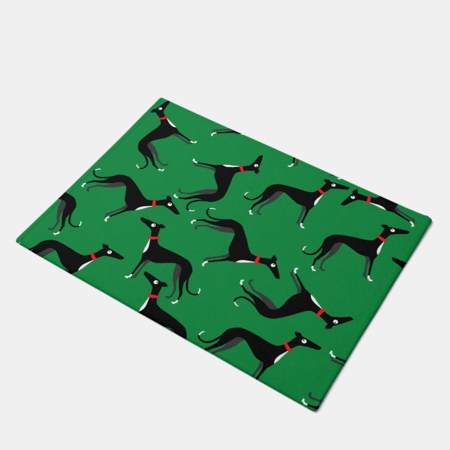 Crazy Hounds Doormat (Angled)