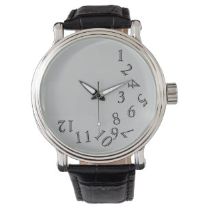 crazy hour time numbers watch