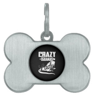 Crazy Iguana Lady Pet ID Tag
