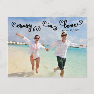 Crazy in Love - Save the Date Post Card